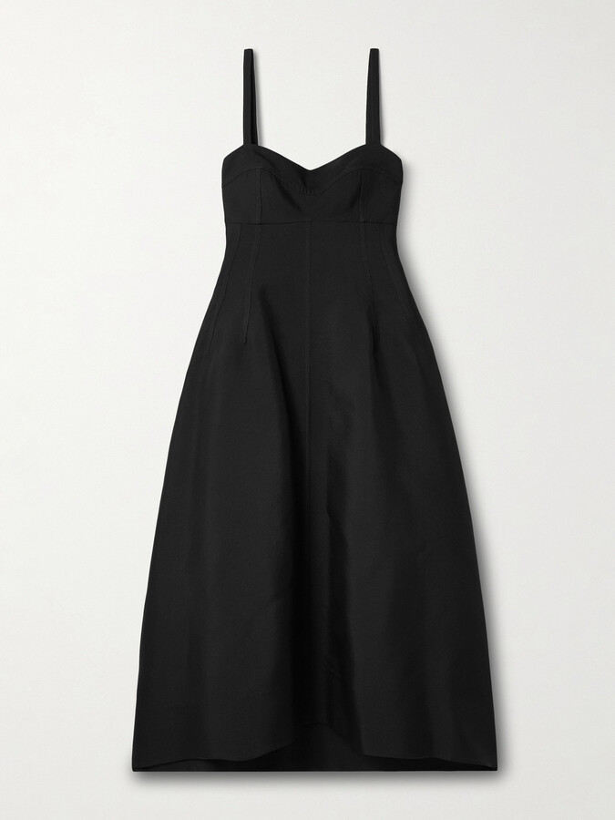 Jil Sander Twill Midi Dress - Black