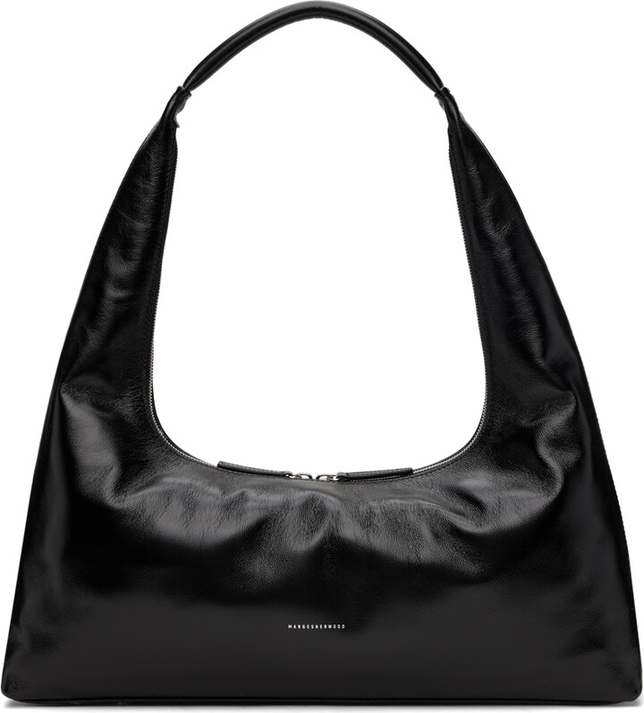 Marge Sherwood Small Zipper Bag - Glossy Black
