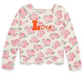Thumbnail for your product : Tucker + Tate Floral Graphic Sweatshirt (Big Girls)