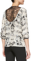 Thumbnail for your product : Nanette Lepore Blackmail Floral-Print Silk Blouse