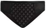 Thumbnail for your product : Hanro Neda Flocked Tulle Briefs - Womens - Black