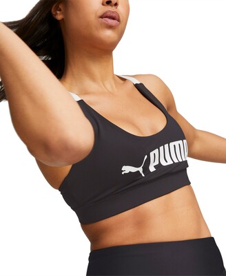 Puma Women's Black Sports Bras & Underwear | ShopStyle
