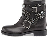 Thumbnail for your product : Jimmy Choo Youth Crystal-Embellished Biker Boot