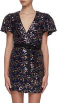 Thumbnail for your product : Rotate by Birger Christensen Frida sequin wrap front dress