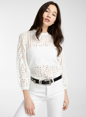 Only Broderie anglaise blouse