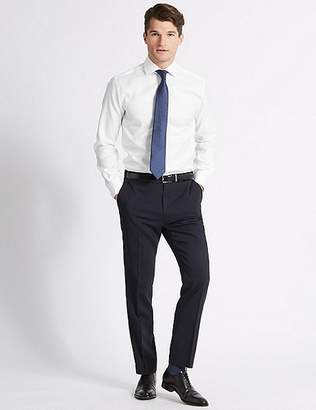Marks and Spencer Pure Cotton Twill Tailored Fit Shirt
