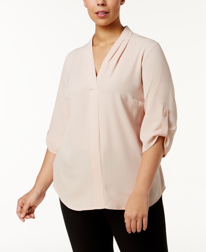 calvin klein blouses plus size