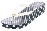 Thumbnail for your product : Tory Burch Polka-Dot Thong Wedges