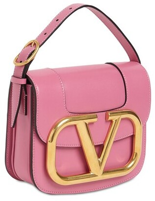 Valentino Garavani Supervee Small Leather Top Handle Bag In