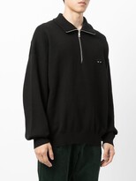Thumbnail for your product : ZZERO BY SONGZIO Panther half-zip sweater