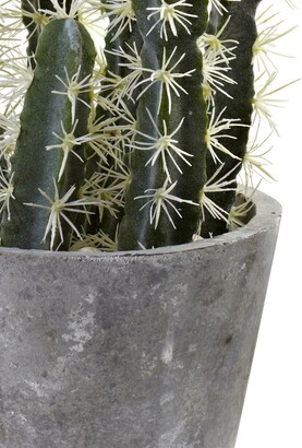 Nearly Natural Decorative Cactus Garden with Cement Planter
