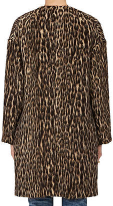 Brock Collection Women's Leopard-Print Wool-Blend Coat