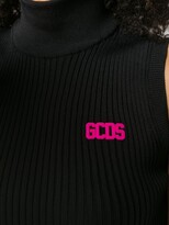 Thumbnail for your product : GCDS Ribbed Knit Logo Top