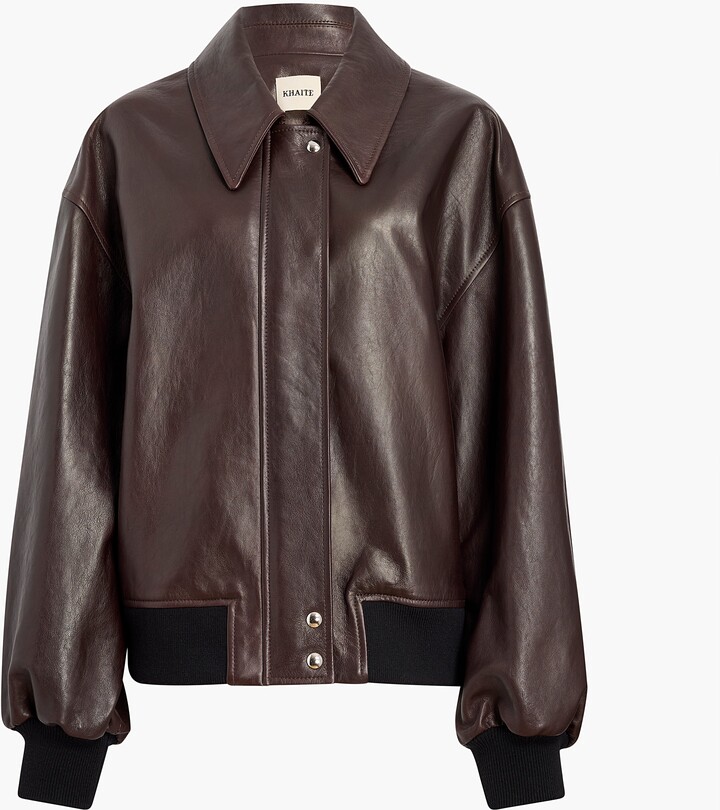 Shelman Jacket in Dark Brown Leather