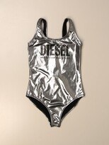 Thumbnail for your product : Diesel laminated one-piece swimsuit with logo