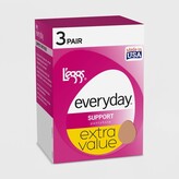 Thumbnail for your product : L'eggs Everyday Women's Support Toe 3pk Pantyhose - Off lack