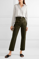 Thumbnail for your product : Elizabeth and James Perry Silk-blend Satin And Georgette Shirt