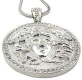 Thumbnail for your product : Versace ICED OUT MEDUSA HEAD MEDALLION w/ 30 & 36" CHAIN NECKLACE HIPHOP PENDANT