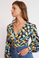 Thumbnail for your product : Finders Keepers SIRENE LONG SLEEVE TOP Black Fleur