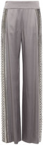 Thumbnail for your product : Alberta Ferretti Embellished Satin-crepe Wide-leg Pants