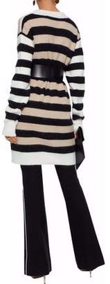 Diane von Furstenberg Oversized Striped Angora-blend Cardigan