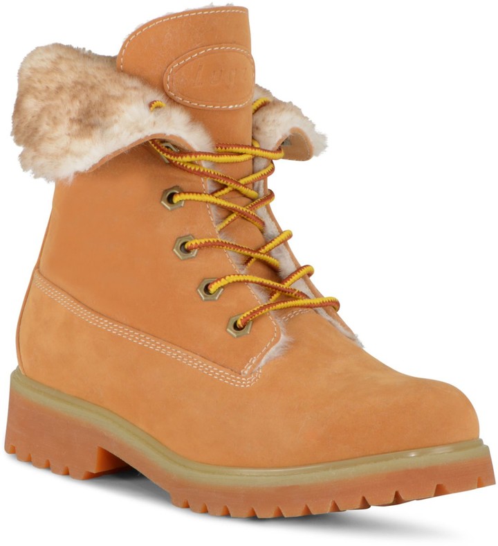 fold down boots with fur