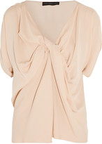 Thumbnail for your product : Maria Grachvogel Callisto draped silk-crepe top