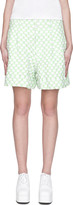 Thumbnail for your product : Comme des Garcons Bright Green Polka Dot Shorts