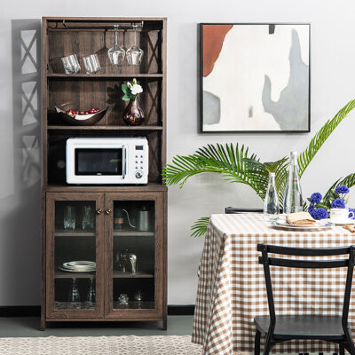Freestanding 68" Kitchen Pantry