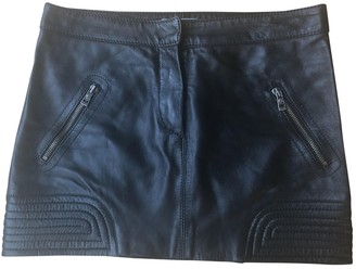 Faith Connexion Black Leather Skirt for Women