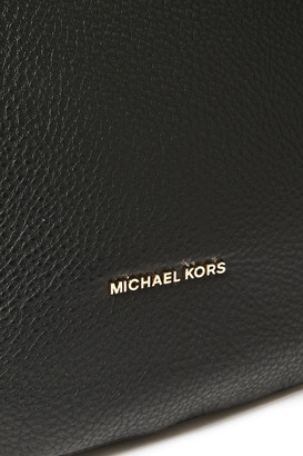 MICHAEL Michael Kors Logo-appliqued Textured-leather Shoulder Bag