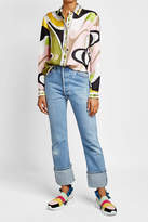 Thumbnail for your product : Emilio Pucci Ruffle Sneakers with Suede