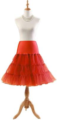 Flower Faerie Women's 56s Vintage Rockabilly Underskirt Petticoat Bustles