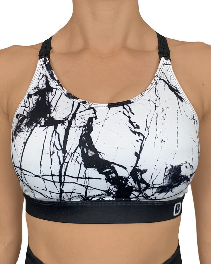 Latched Breastfeeding Sports Bra (Marble ShopStyle