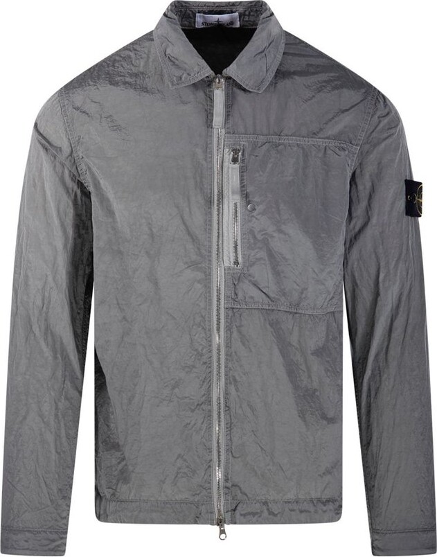 Stone Island Zip-Up Regular-Fit Overshirt