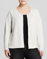 Thumbnail for your product : Eileen Fisher Plus Round Neck Zip Front Jacket
