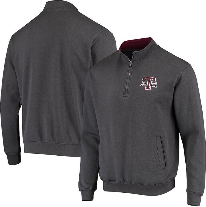 Colosseum Men's Charcoal Texas A&M Aggies Tortugas Logo Quarter-Zip Jacket