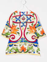 Thumbnail for your product : Dolce & Gabbana Kids Majolica print top
