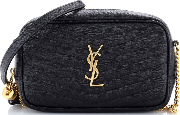 Saint Laurent Lou Camera Bag Matelasse Chevron Leather Mini
