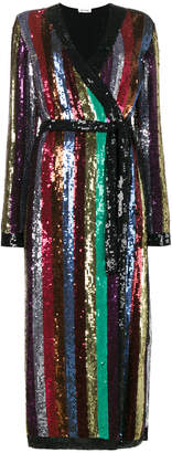 ATTICO Sequin Embellished Midi Dress