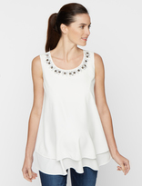 Thumbnail for your product : A Pea in the Pod Embellished Maternity Tank Top