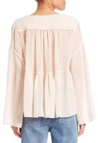 Thumbnail for your product : Chloé Cotton & Silk Babydoll Top
