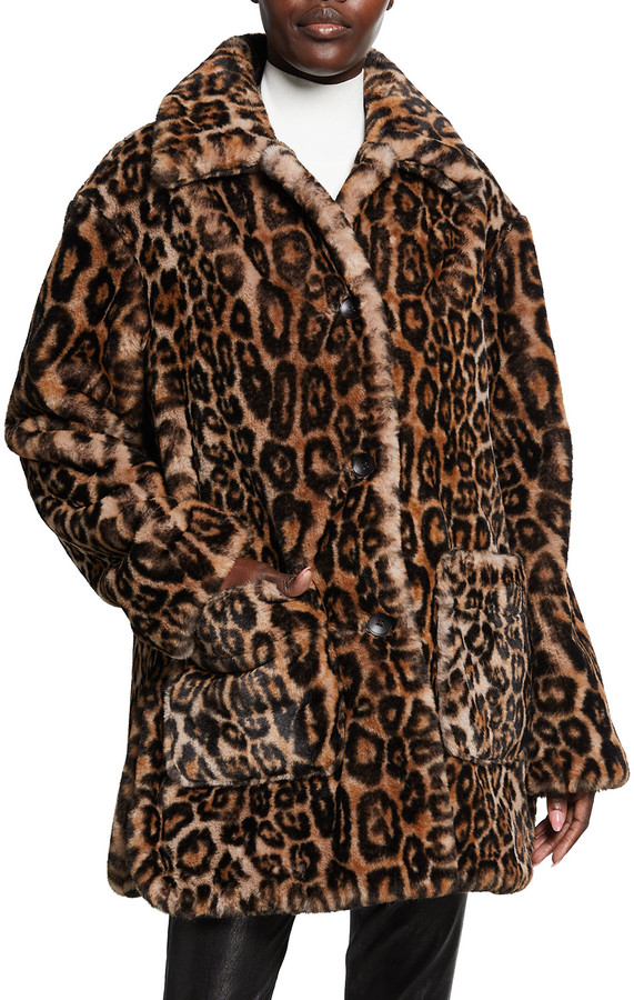 alc leopard coat