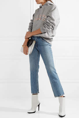 Alexander Wang Cult Cropped High-rise Straight-leg Jeans