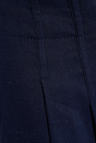 Thumbnail for your product : Rebecca Taylor Pleated Linen-blend Culottes