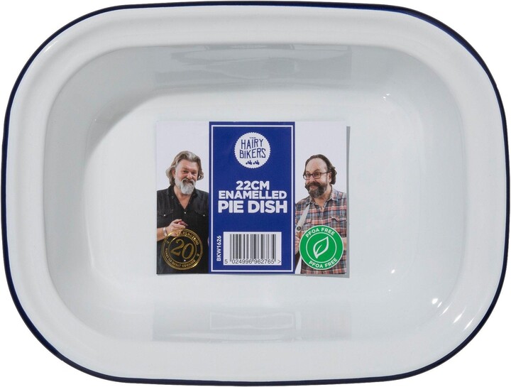 Hairy Bikers White Enamel Baking Tray Hairy Bikers Large Medium