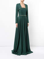 Thumbnail for your product : Alexis Mabille buttoned square neck gown