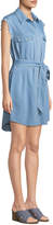 Thumbnail for your product : 7 For All Mankind Cutoff-Sleeve Denim Shirtdress