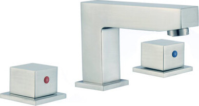 Eisen Home Bahia Widespread 3-Hole Bathroom Sink Faucet - Brushed Nickel