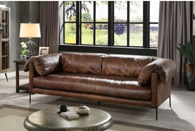 Hokku Designs Jaron Macho Top Grain Leather Sofa